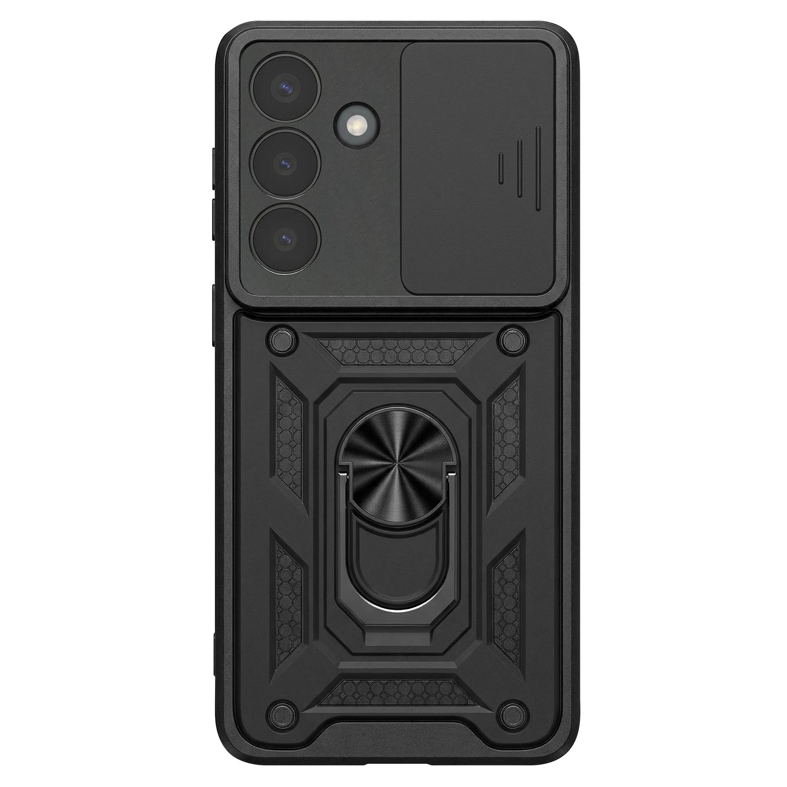 Coque Galaxy S26 Plus protégeant les objectifs photo des rayures avec anneau