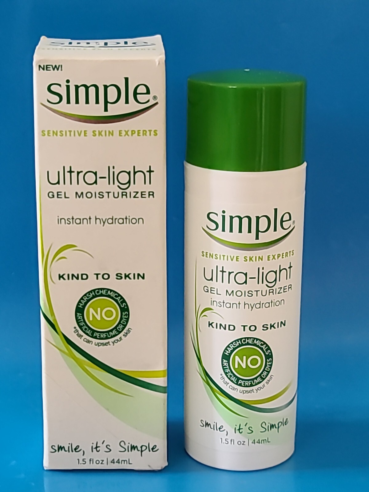 2 × Simple Skincare • Ultra Light • GEL MOISTURIZER 1.5 fl oz ( 44 mL