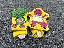 Barney The Dinosaur Baby Bop Foot Jingles Baby Socks Rattle Booties Vintage 1993