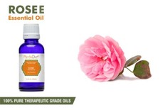 Aceite esencial de rosa 100 % puro aceite de aromaterapia natural grado terapéutico