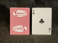Single Swap Playing Card Ace of Clubs Bee No. 92 Stardust Hotel Las Vegas Red