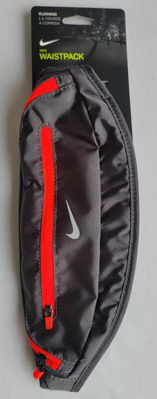 Unisex Graphite Grey Red Nike Running Waistpack 88659