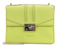 Seidenfelt Manufaktur Roros Abendtasche Tasche Greyish Lime / Gold HellgrüN Neu