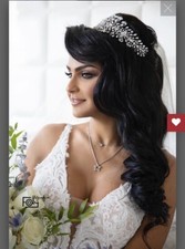 wedding bridal swarovski crystal tiara headband