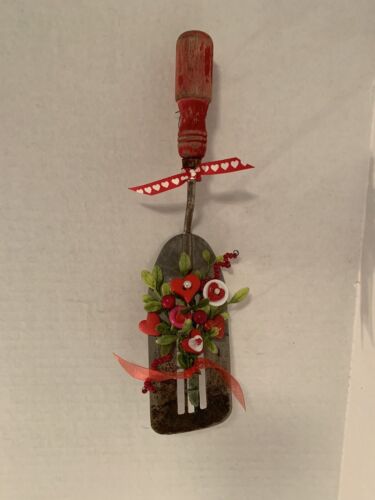 Bokay/Spatule bouton vintage Valentine - chalet de campagne rustique chic décoration de ferme - Photo 1/4