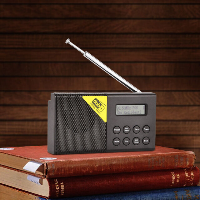 2.4 Pouces Bureau Portable DAB Radio Mini Récepteur FM Transmetteur Bluetooth