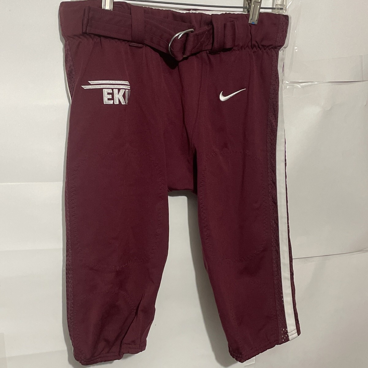 Nike Team Mach Speed Football Pants EKU COLLEGE Large Maroon White