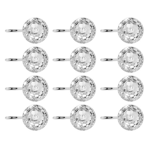 12 Pcs Shower Curtain Hook Hooks Curtains Decorative Rings Holder