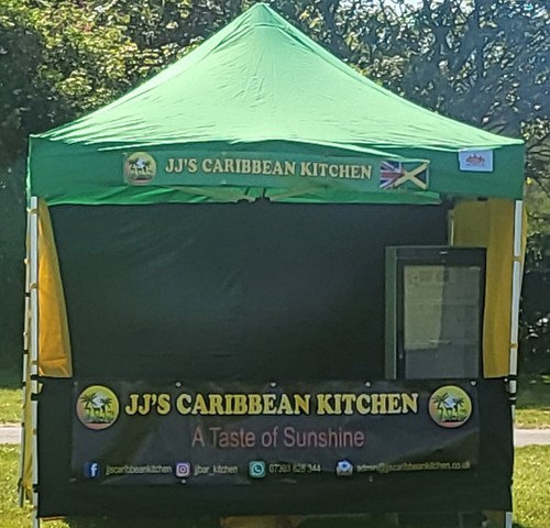 HEAVY DUTY PRINTED GAZEBO MARKET STALL FAST FOOD EVENT TENT SIGNS INCLUDED - Picture 8 of 11