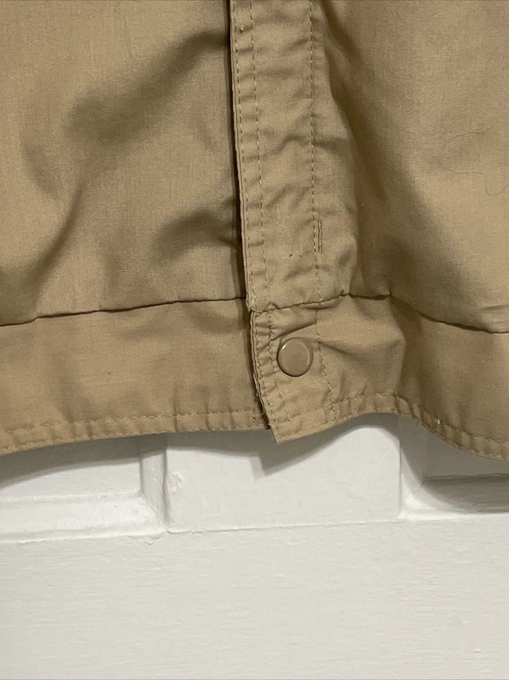 Abrigo de bombardero vintage SIGALLO retro para hombre con cremallera para miembros color tostado claro-años 70-80 talla L Foto 4 de 4