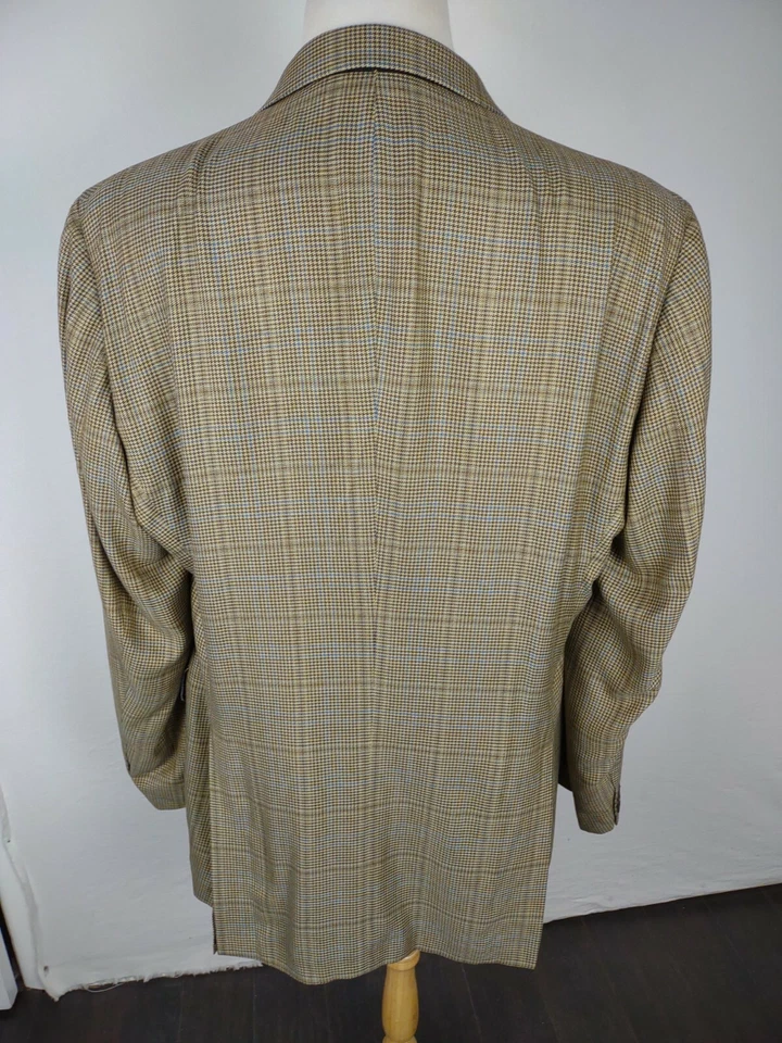 Arnold brant мужской размер 46L многоцветный проверить 100% бамбук спортивное пальто B41 - Изображение 3 из 4