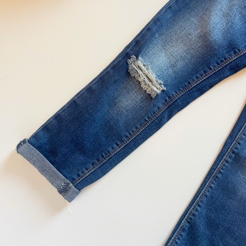 Hudson Girls Distressed Cuffed Jeans | Size 8 - Picture 3 of 7