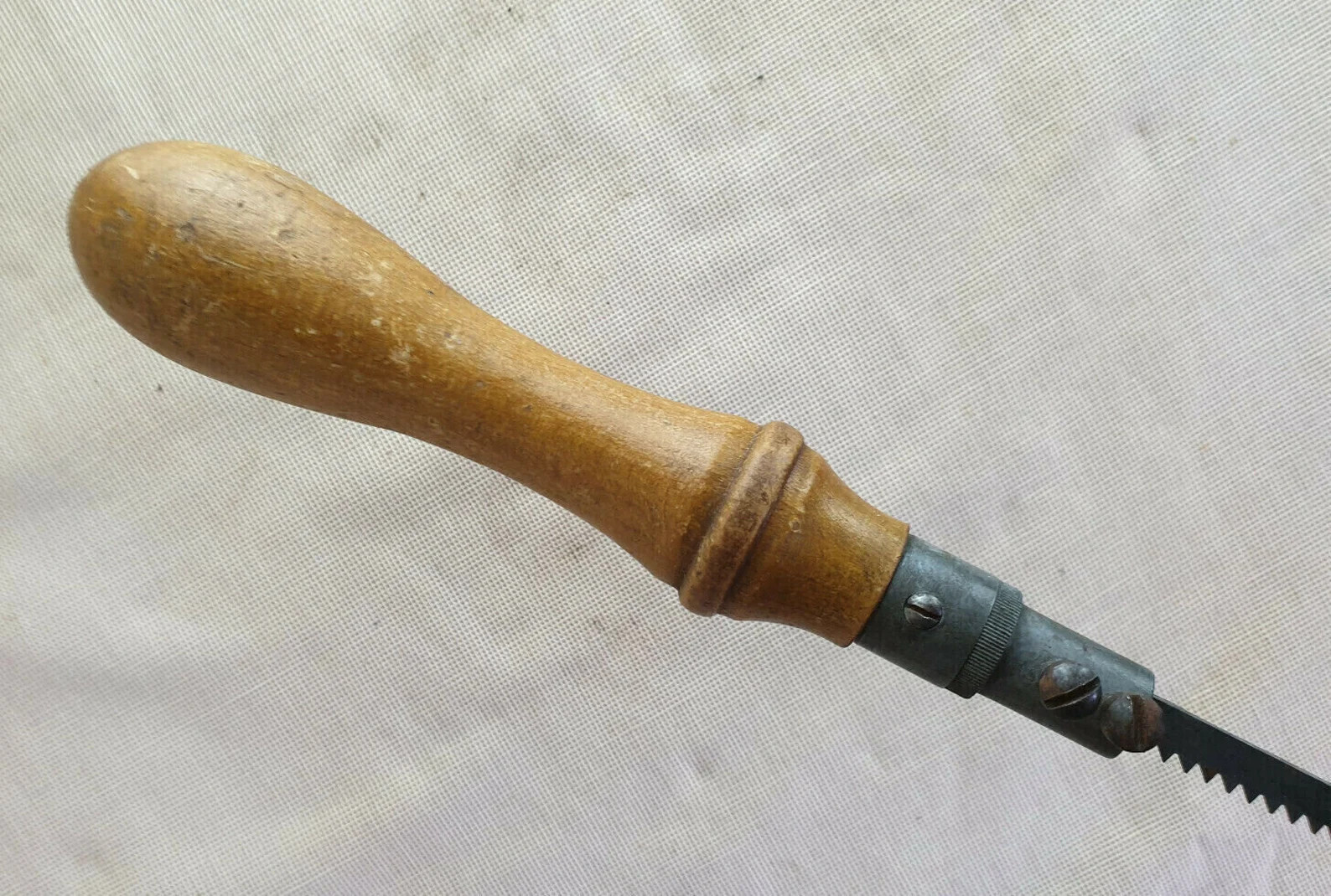 Vintage wooden handled pad saw, 30cm long , Old used tool eBay