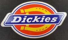 DICKIES CLOTHING 00s Genuine Skateboard Sticker OG RARE NOS BIG LOGO