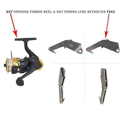 3BB Metal Spinning Fishing Reel 5.2:1 Saltwater Freshwater + Lure Retriever