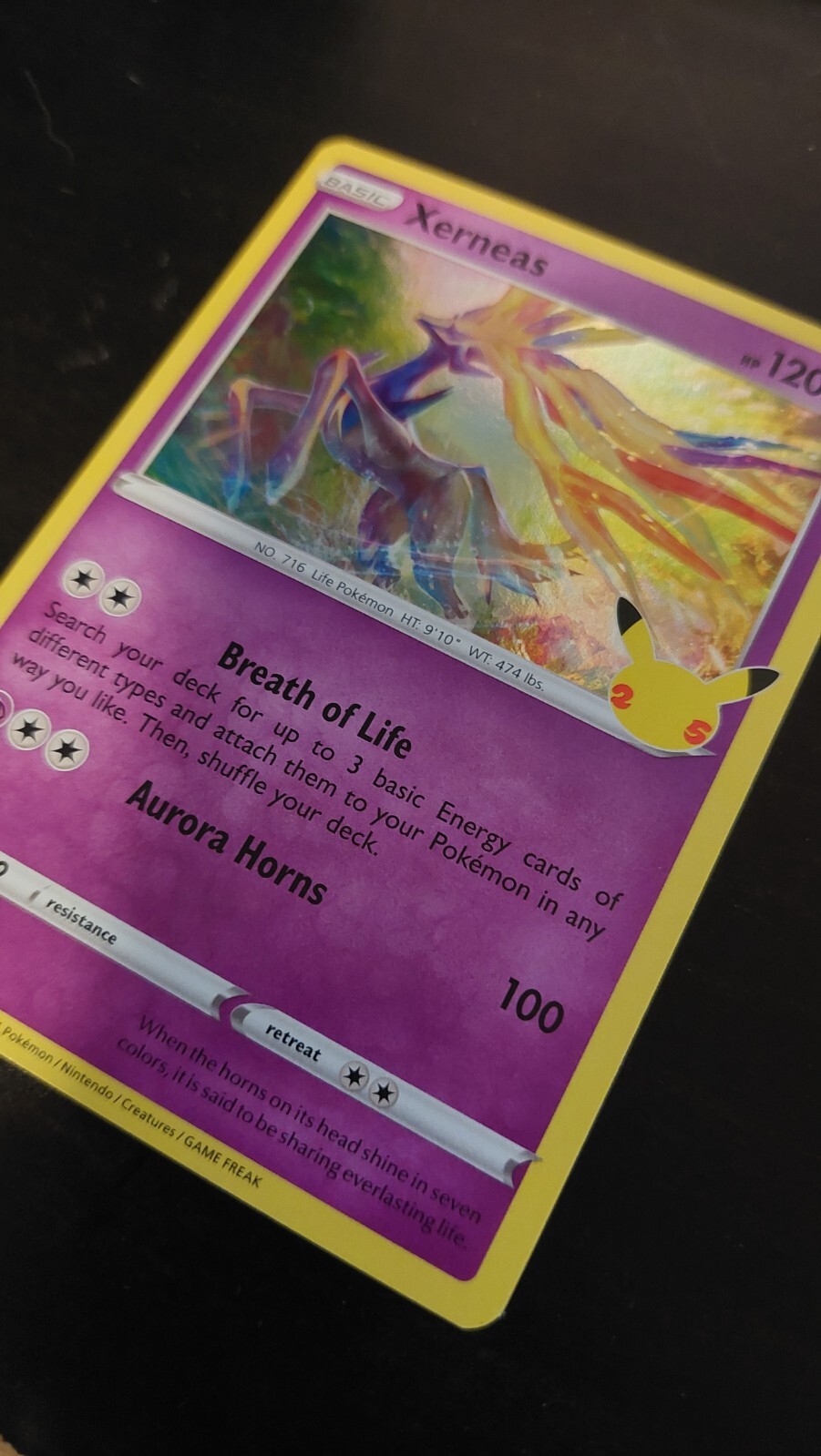 Xerneas (12/25) Holographic Pokemon Card