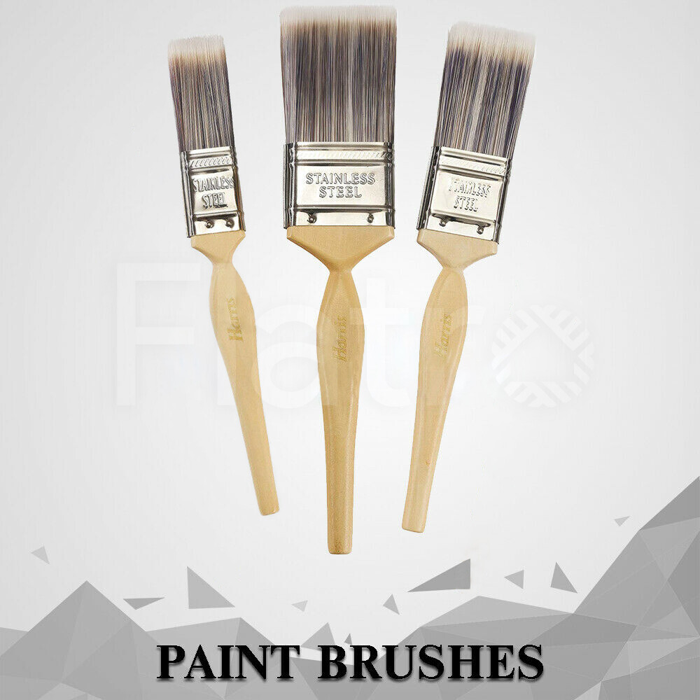 Harris Paint Brushes Set 3/5 Paint Brush Pure Bristles Decorating DIY