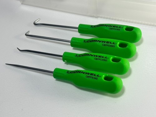NEW Cornwell Tools 4pc GREEN Mini Hook & Pick Set (Witte Germany) - 第 4/7 張圖片