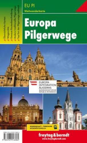 Europe Pilgrim Paths Hiking + Leisure Map 1:2 000 000 - 1:3 500 000 (Map)