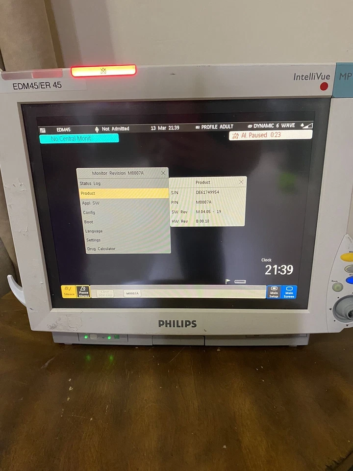 Philips IntelliVue MP70 Pantalla Táctil Monitor de Paciente / Monitor de Paciente Foto 2 de 4