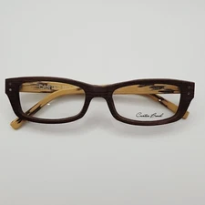 CARTER BOND Jono Hennessy Womens 9075 877 Wood Textured Glasses Frames 52-19