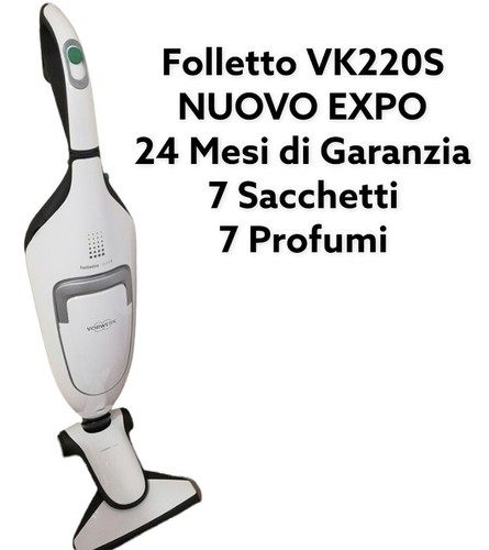 VORWERK FOLLETTO VK 220 S *NUOVO EXPO* ORIGINALE ULTIMO MODELLO VK220s +  HD65S | eBay