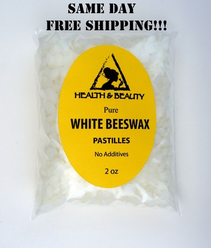 WHITE BEESWAX BEES WAX by H&B Oils Center ORGANIC PASTILLES BEADS PURE 2 OZ - Picture 11 of 12