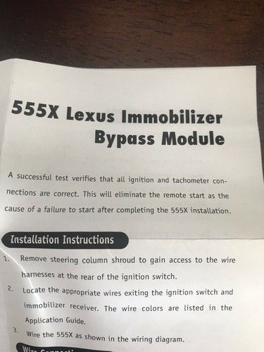 DEI/Directed Electronics 555X bypass - Picture 2 of 3