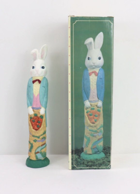 Vtg. 12 in. Easter Bunny Figure Chris Carrots Pencil Style NEW OS with Box*