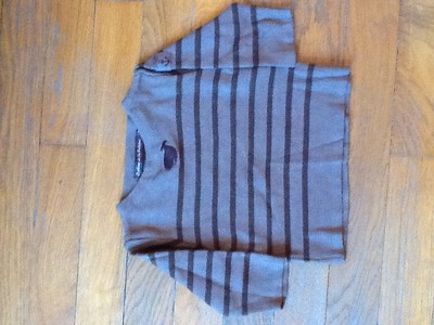 Pull Garçon Le Phare De La Baleine – 100% Coton Beige, Taille 10 Ans – Motif Ancre – État Correct