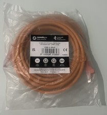 5 Meter CAT6 NETZWERK ETHERNET KABEL PATCHBLEI - GEFORMT - ORANGE