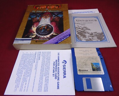 Atari ST :  King's Quest 3 III: To Heir is Human - Sierra  1985