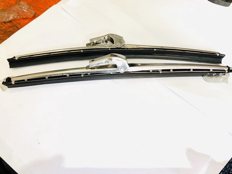 Triumph Spitfire 1500 Stainless Steel Quality Wiper Blades One Pair 1968 On — 第 2/2 张图片