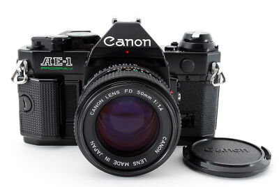 ★極上★Canon AE-1 PROGRAM NEW FD 50mm f1.4 Exc] Canon AE-1 Program SLR Film Camera w/ New FD 50mm f1.4