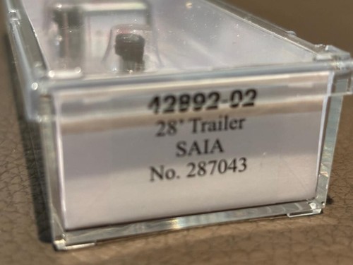 Trainworx N Scale 42892-02 28' Pup Trailer w/Dolly SAIA #287043 - Picture 2 of 2