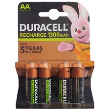 Duracell AA Rechargeable Batteries 1300 mAh 9.79 per battery