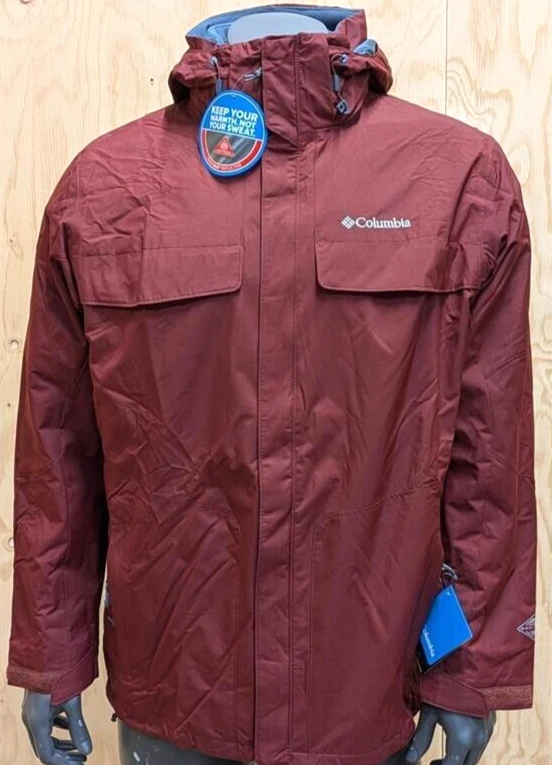Columbia - Bugaboo Interchange 3 in 1 Men's Jacket - Maroon - Image 4 of 4