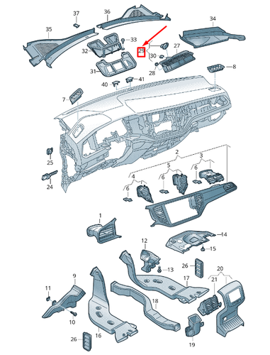VOLKSWAGEN T-ROC A11 Air Quality Sensor 5Q0907643D NEW GENUINE - Bild 2 von 3