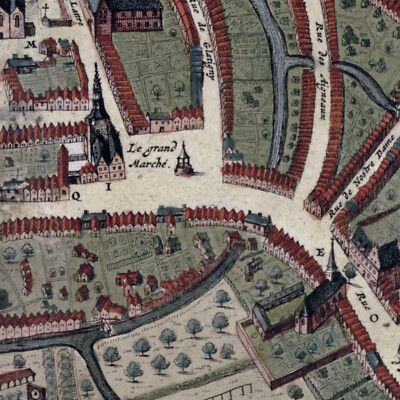 Reproduction Plan Ancien D'Armentières (vers 1700) – Neuf
