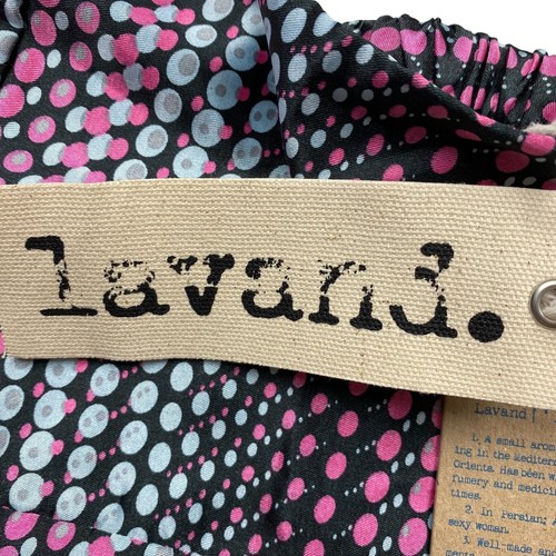 LAVAND Polka Dot Black Sleeveless Sweetheart Strapless Top Blouse Size S - Picture 7 of 10