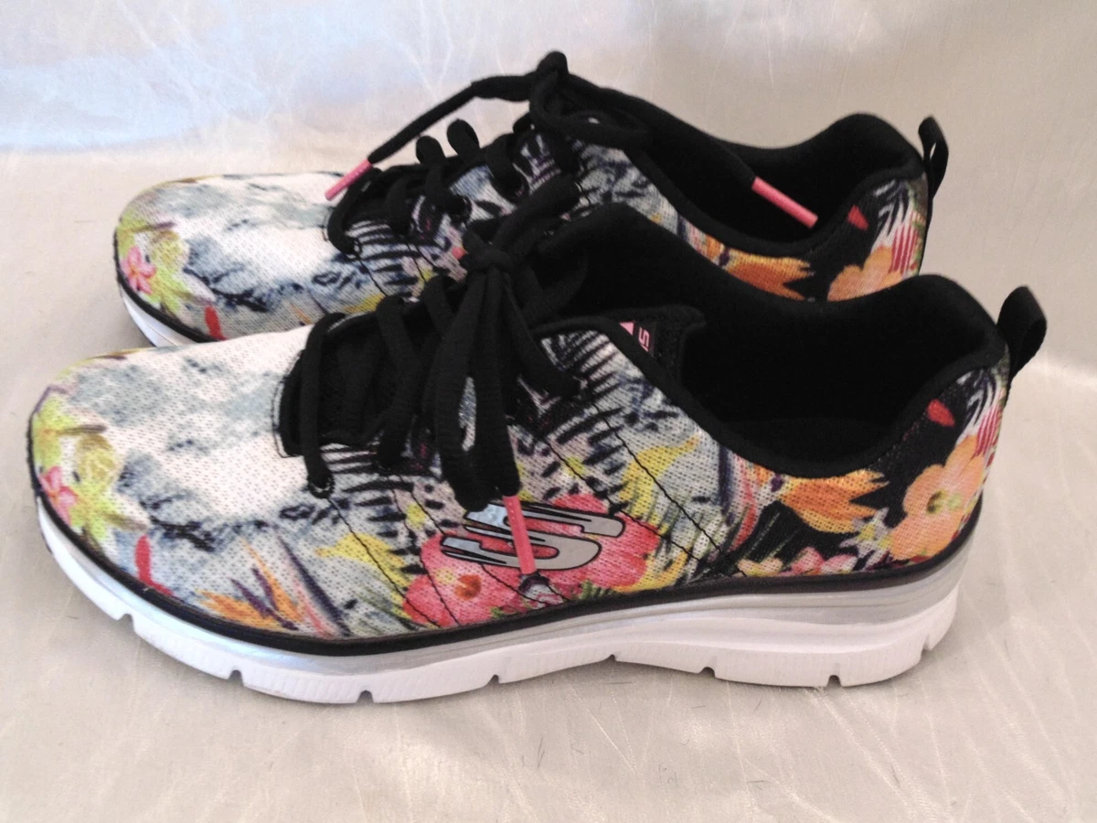Skechers tropical on sale print sneakers