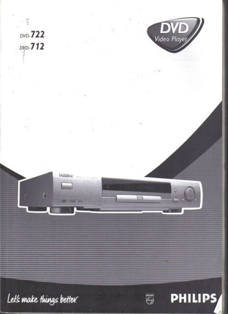 Philips DVD 722 712 Player Deutsch Bedienungsanleitung Gebrauchsanleitung Benutz Philips DVD 722 712 Player Deutsch Bedienungsanleitung Gebrauchsanleitung Benutz