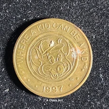 Chuck E Cheese 1997 Where A Kid Can Be A Kid Vintage- Video Arcade Token T5890