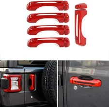 For JL Door & Tailgate Handle Cover Trim for 18+Jeep Wrangler JL JLU Accessories