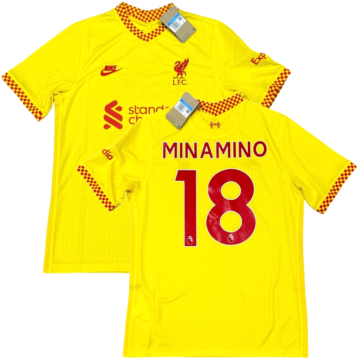リバプール MINAMINO 18 ユニフォーム セット 2021/22 Liverpool Third Jersey #18 Minamino Medium Nike EPL
