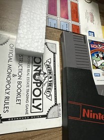 NES AMAZING SHAPE MONOPOLY Complete In Box CIB Nintendo Entertainment System NES