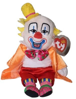 Ty Beanie Baby - LITTLE CLIFF CIRCUS VARGAS Clown (Event Exclusive PROMO) MWMTs