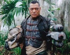 LAURENCE FISHBURNE signed autograph 20x25cm PREDATOR in person autograph ACOA