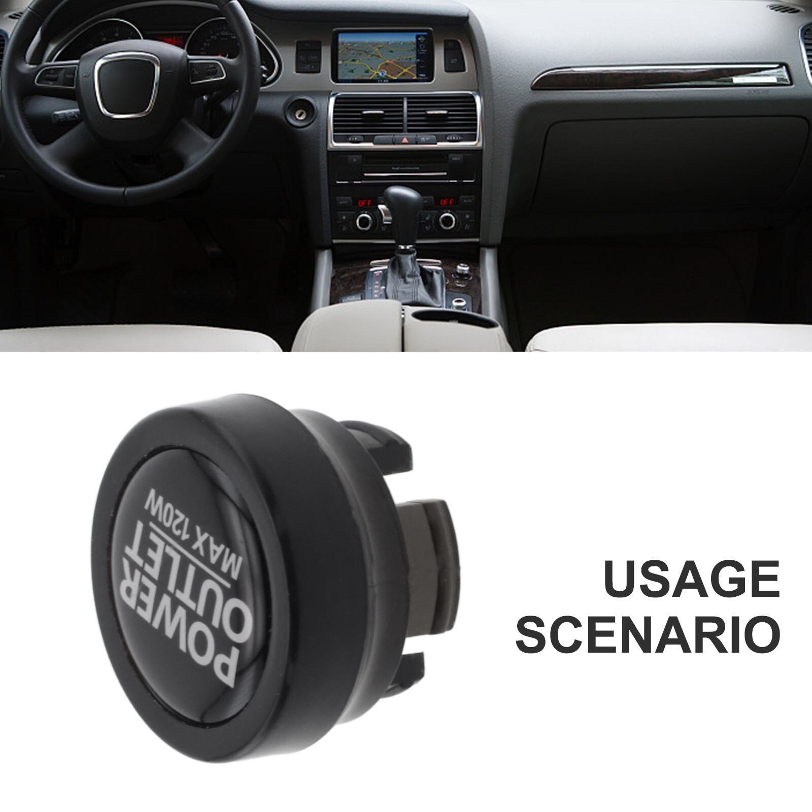 Stylish Car Accessory Power Outlet Button Cap for Car Interior Upgrade