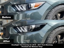 Crux Motorsports Headlight Tint Fits 2015 2017 Ford Mustang Crux Motorsports Headlight Tint Fits 2015 2017 Ford Mustang